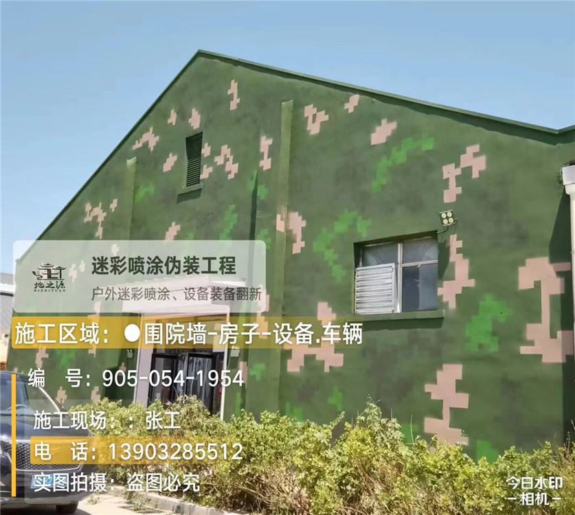 五家渠外墙数码迷彩漆施工报价清单（100㎡标准墙面测算）